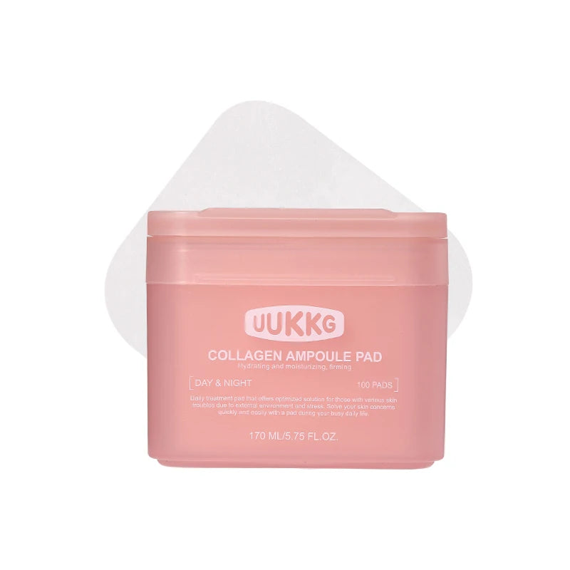 100-Pack Collagen Makeup Remover Pads – Hydrating Daily Cleanse Makeup Remover Pads QXL