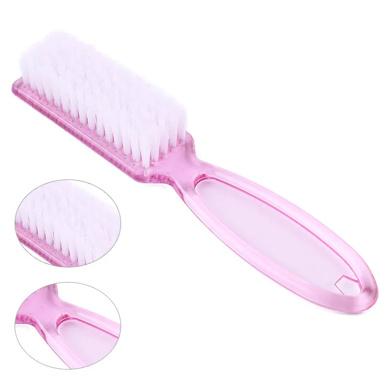 FUMOSIK 2-Pack Nail Art Dust Remover Brushes | Plastic Handle Nail Art Brush QXL
