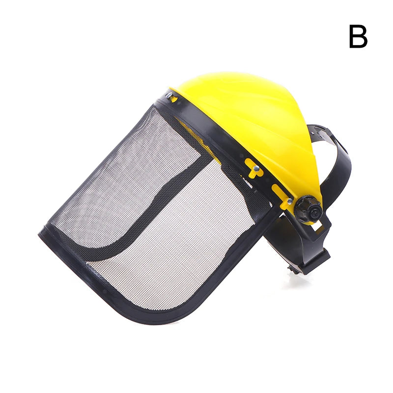 Forestry Safety Helmet Full Face Mesh Shield | Brush Cutter Safety Helmet QXL B