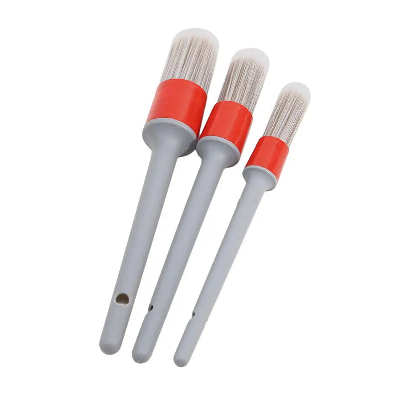 3-Pack Car Detail Brushes | Interior & Exterior Cleaning Set Car Detailing Brush Set QXL 3pcs Style C