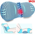 Memory Foam Lumbar Support Pillow | Office Chair & Car Seat Lumbar Support Pillow QXL Blue