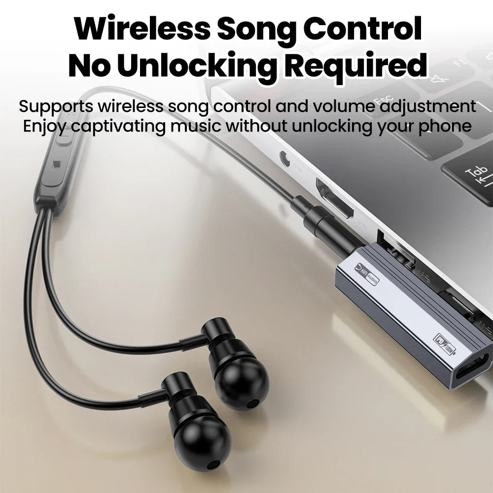 2-in-1 USB-C to 3.5mm Audio Adapter | 10W & 100W Charging USB-C Audio Adapter QXL
