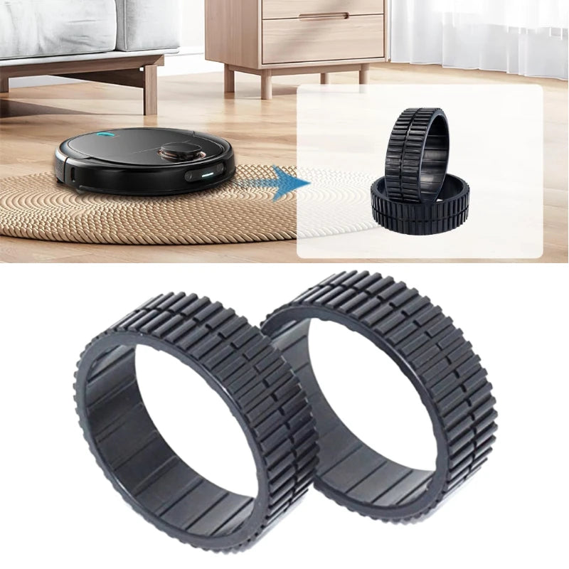 Replacement Anti-Slip Tires for iRobot Braava 380T 390T 375T 320 Robot Mop Replacement Tires QXL