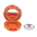 Rose Flower Refillable Makeup Container & Mirror Keychain Refillable Makeup Case QXL pumpkin