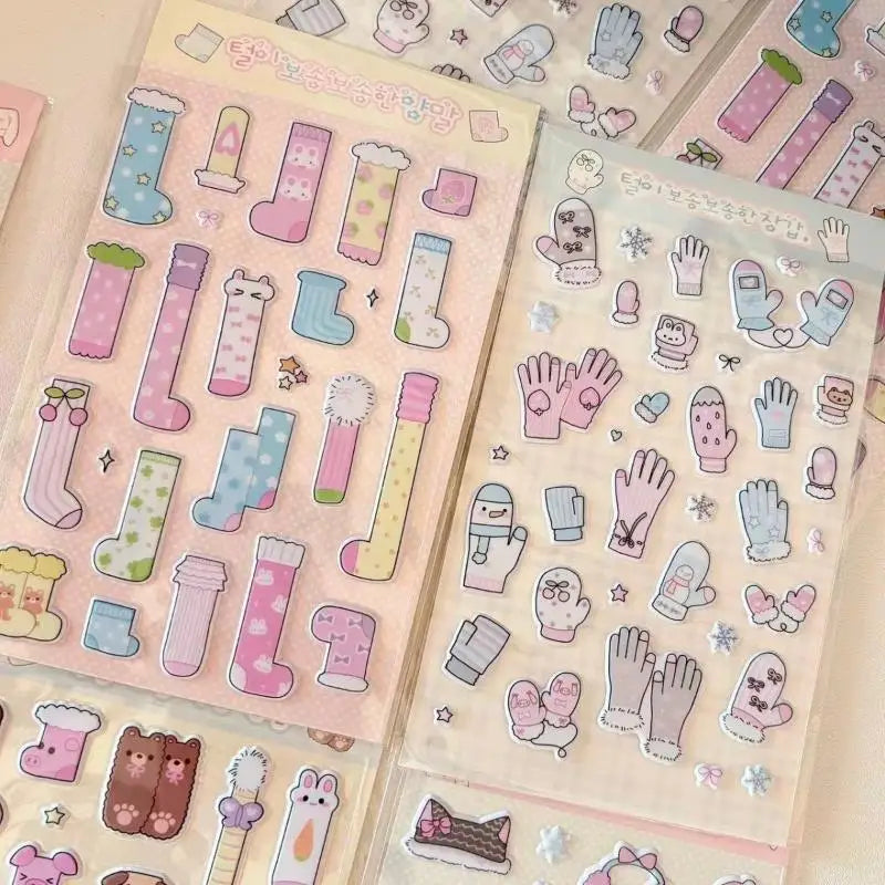 3D Foam Winter Stickers – DIY Scrapbook, Laptop & Journal DIY Craft Stickers QXL