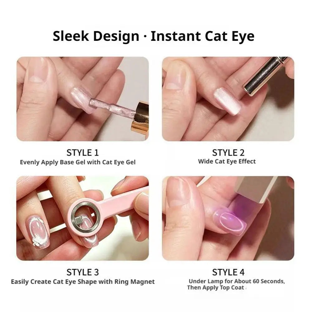 3D Ring Cat Eye Magnet Tool for UV LED Gel Nail Art Nail Art Magnet Tool QXL