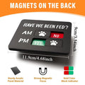 Magnetic Acrylic Dog & Cat Fed Sign | 2-Meal Feeding Tracker Pet Feeding Tracker QXL B