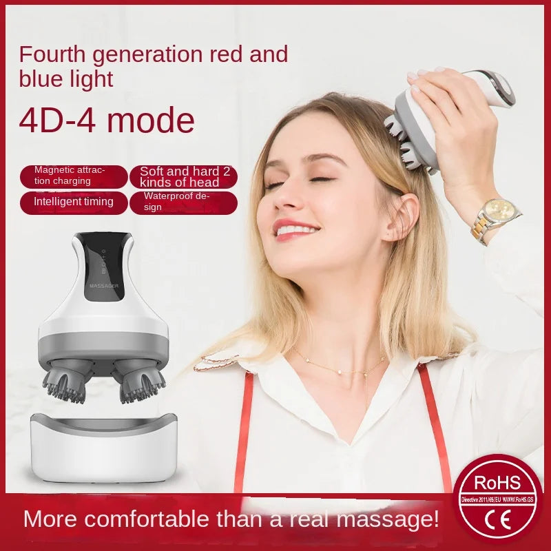 Electric Scalp Massager | 4-Speed Rechargeable Claw for Body & Pets Electric Scalp Massager QXL