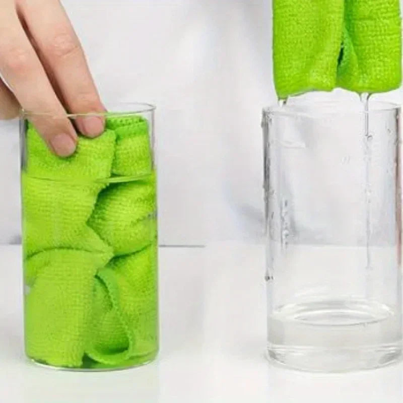 5/10-Pack Microfiber Cleaning Cloths | Absorbent Household Rags Microfiber Cleaning Cloth QXL