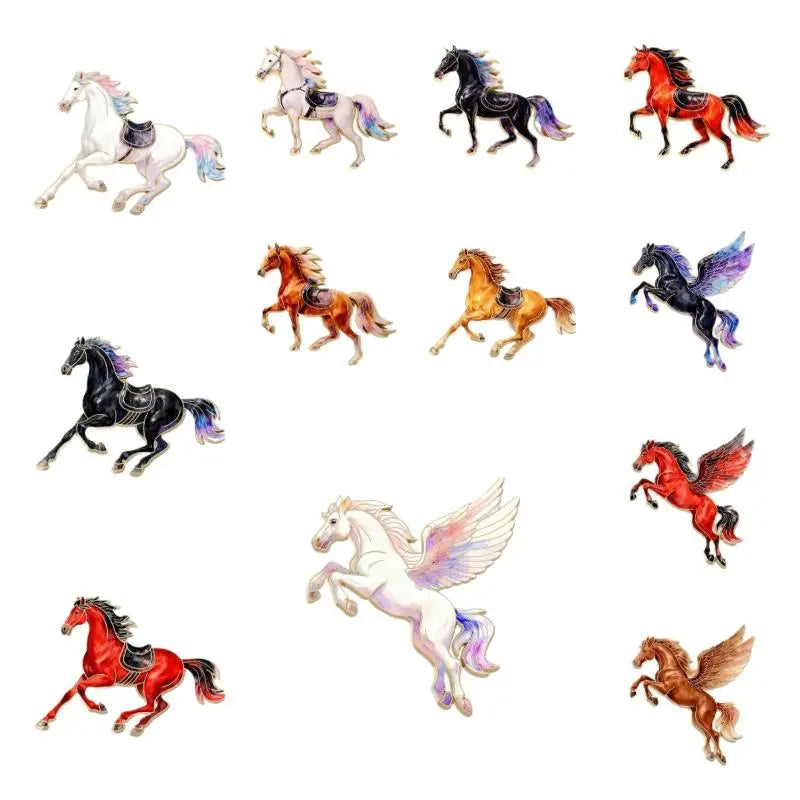 Enamel Horse Brooch Pin | Women's Animal Fashion Accessory Enamel Brooch Pin QXL