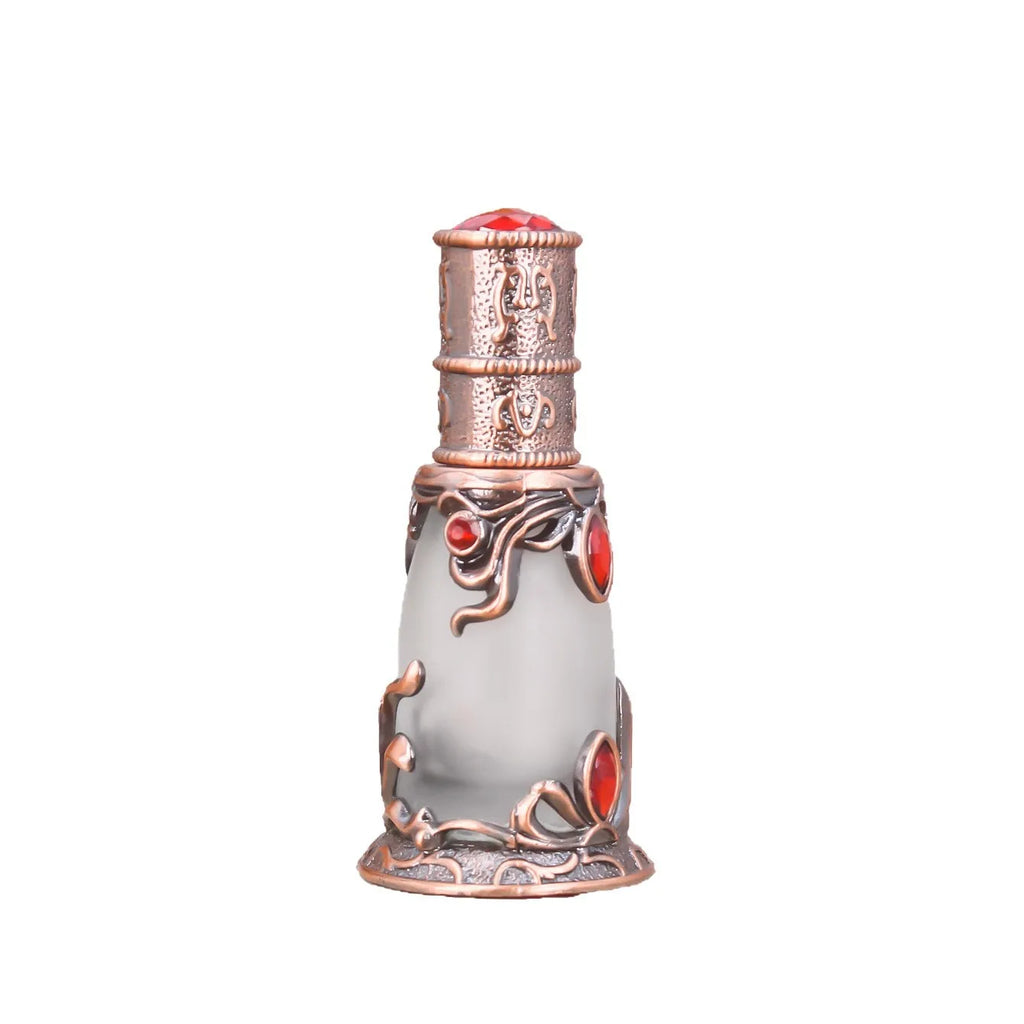 Mini Vintage Rhinestone Frosted Glass Refillable Perfume Bottle Refillable Perfume Bottle QXL