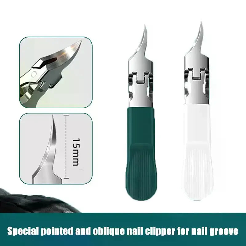 Slanted Pointed Nail Clipper | Anti-Splash Thick Nail Trimmer Nail Clipper QXL