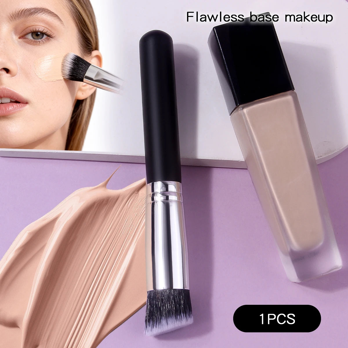 KOSSHOW Seamless Foundation & Concealer Makeup Brush Makeup Brush QXL black