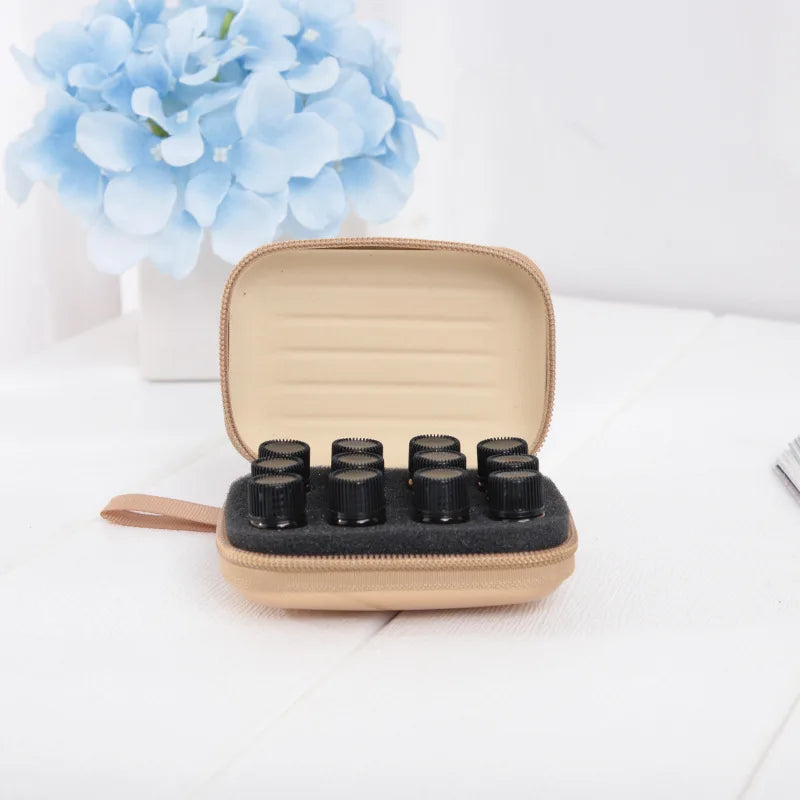 15-Grid Essential Oil Travel Bag for 1ml–2ml Sample Bottles Essential Oil Travel Case QXL