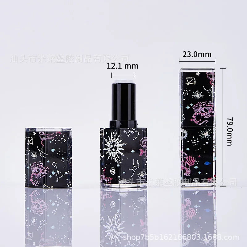 12.1mm Square Empty DIY Lipstick Tube | Refillable Lip Balm Lipstick Container QXL D