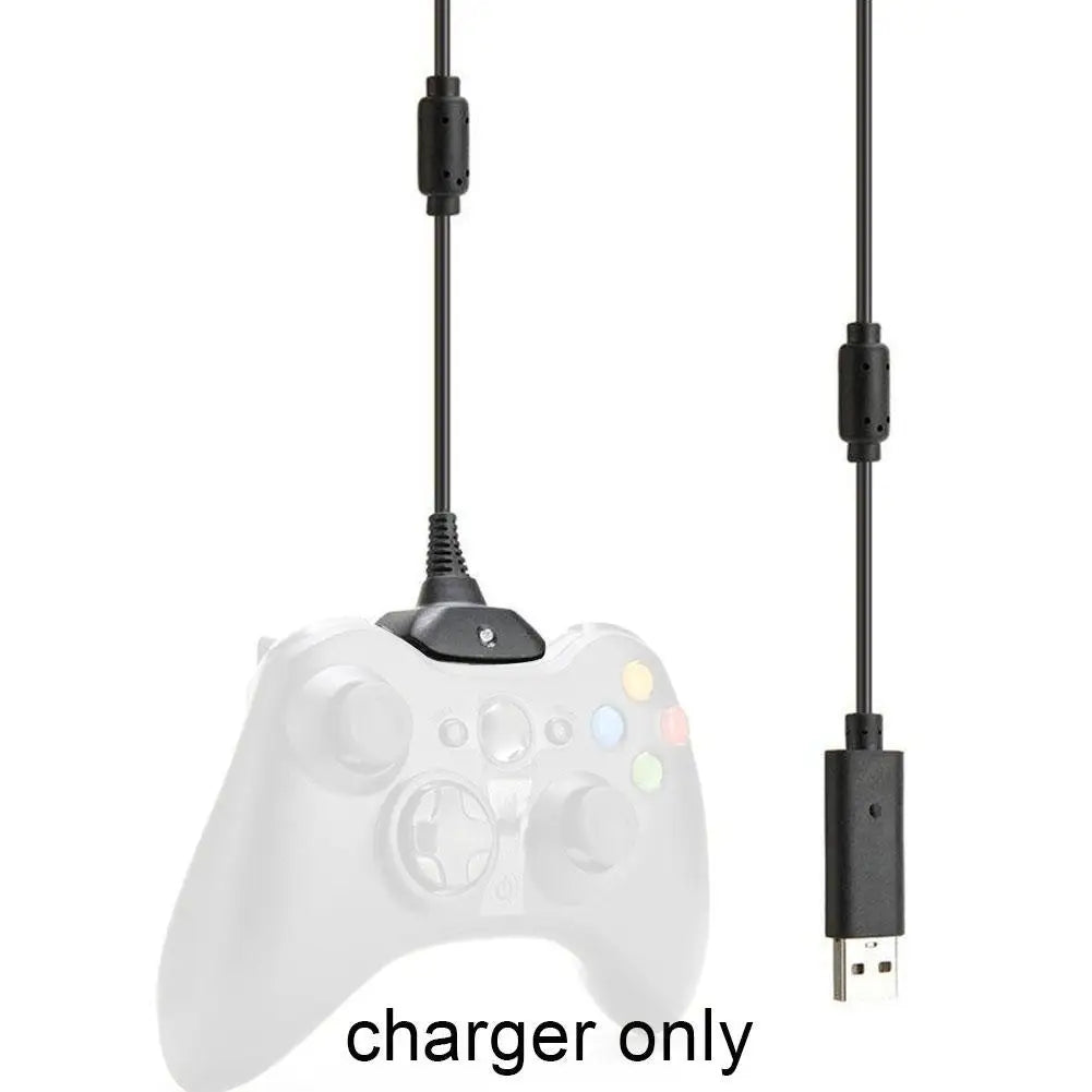 1.5m USB Charging Cable for Xbox 360 Wireless Controller Controller Charging Cable QXL