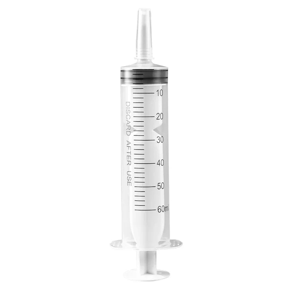 60ml Reusable Plastic Feeding Syringe – Liquid Dispenser Tool Animal Feeding Syringe QXL M252 60ml