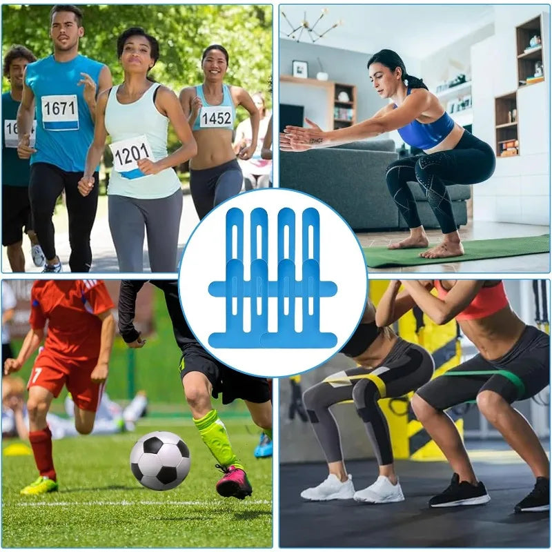 10-Pack PreCut Knee Kinesiology Tape | Blue Sports Straps Kinesiology Tape QXL