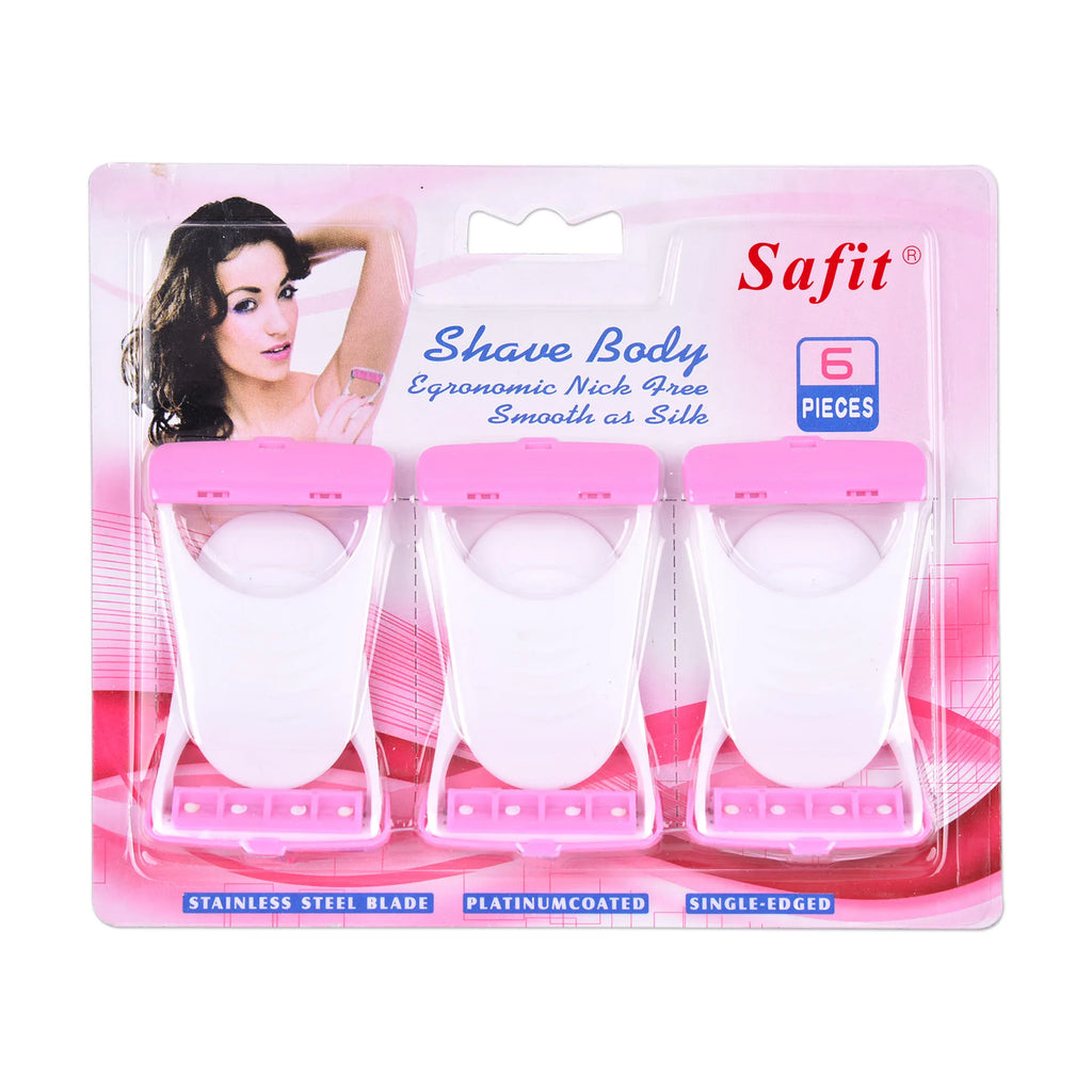6-Pack Disposable Razors | Stainless Steel Hair Removal Disposable Razor Set QXL