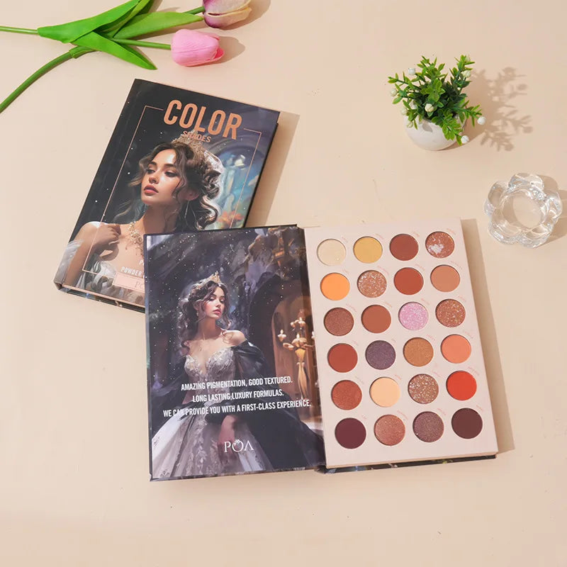 Book Eyeshadow Palette | 48+ Colors Highlight Blush & Shimmer Eyeshadow Palette QXL