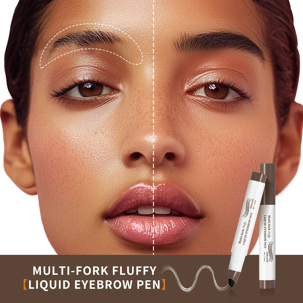 4D Microblading Eyebrow Pen | Waterproof Multi-Fork Brow Pencil Eyebrow Pen QXL