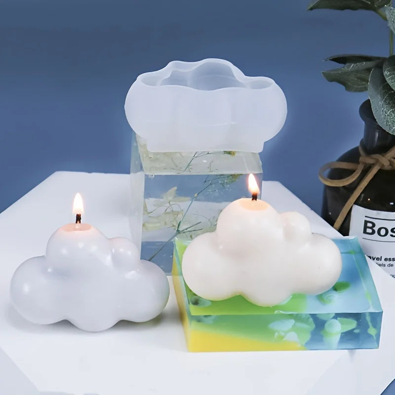 3D Cloud Silicone Mold for Candle & Soap Making | DIY Craft Candle Making Mold QXL