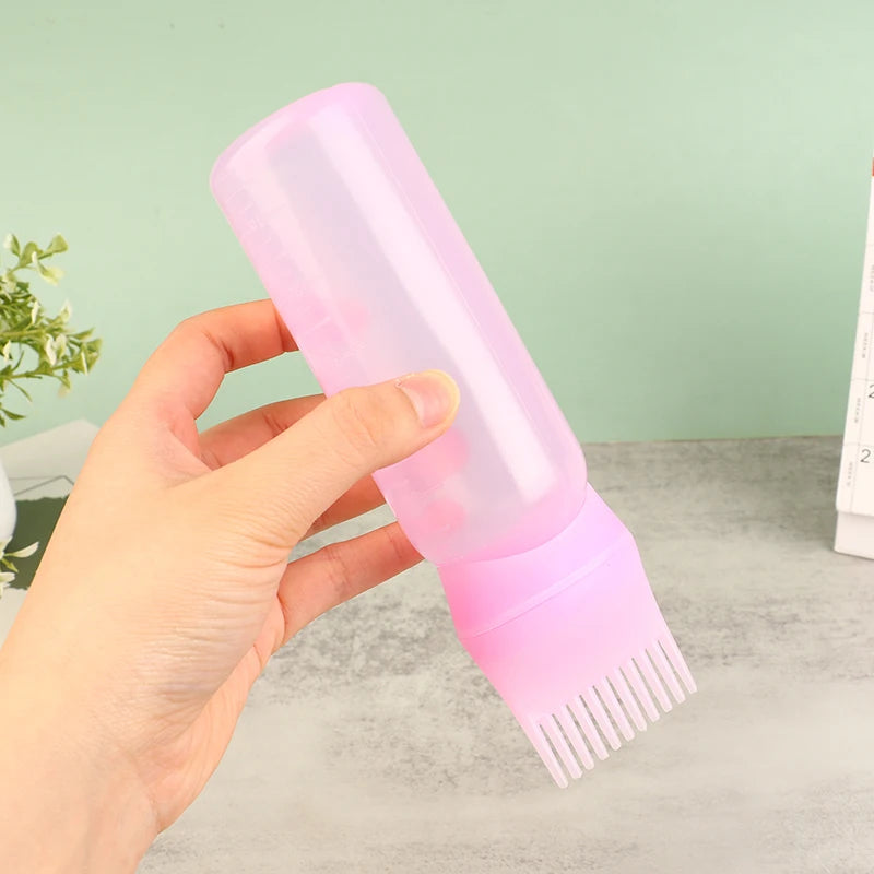 120ml Hair Dye Applicator Bottle with Comb | Salon Tool Hair Dye Applicator QXL