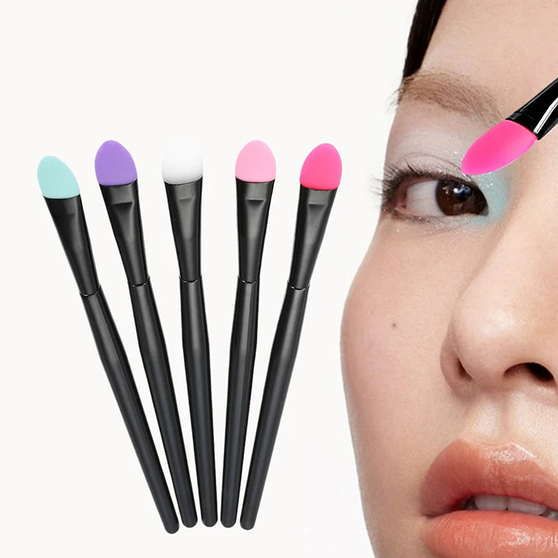 BMPEIC Silicone Eyeshadow & Lip Brush | Food-Grade Safe Silicone Makeup Brush QXL