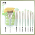 8-Piece Mini Portable Makeup Brush Set | Travel Kit Travel Makeup Brush Set QXL 8 mini pieces B