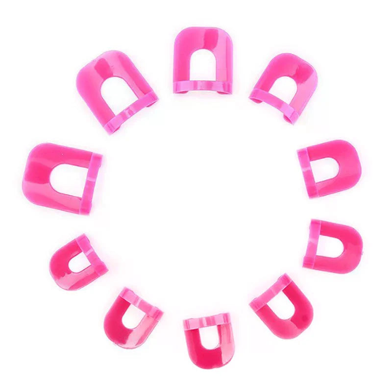 26-Pc G-Curve Nail Varnish Shield Protectors | 10 Sizes Nail Varnish Shield QXL