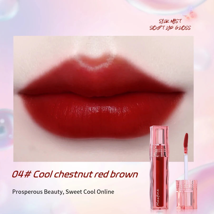 MAXFINE Silk Mist Lip Gloss | Long-Lasting & Moisturizing Lip Gloss QXL 04