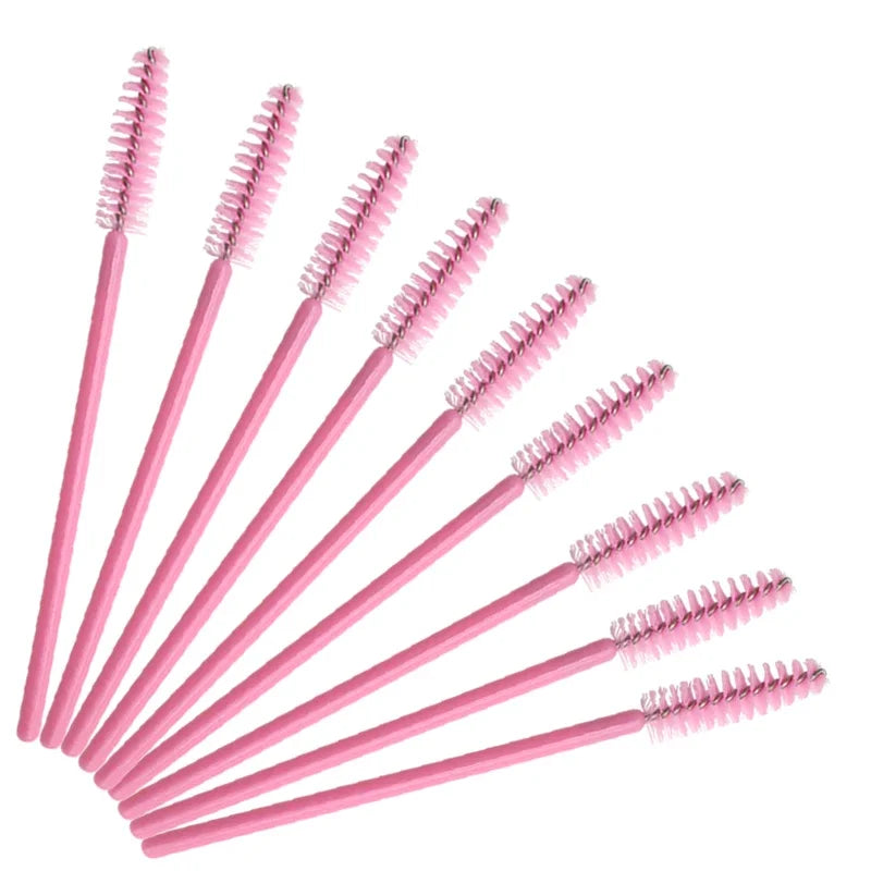 50-Pack Disposable Mascara Wands & Lash Extension Spoolie Brushes Mascara Wand Spoolie QXL
