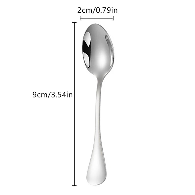 Mini Stainless Steel Coffee Spoons Set 3 or 5 | 304 Steel Kitchen Spoon Set QXL