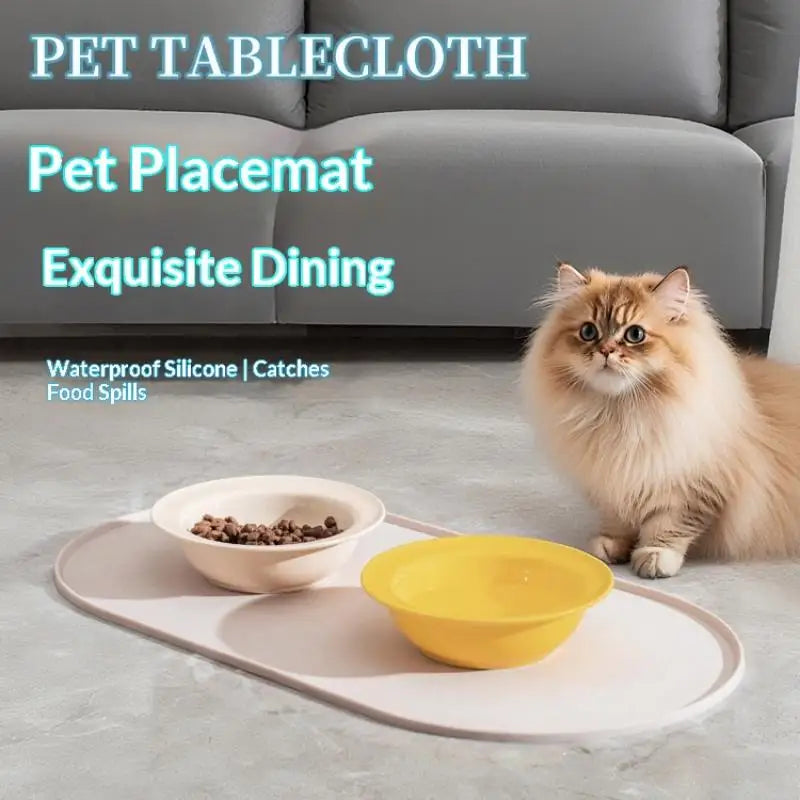 Non-Slip Waterproof Silicone Pet Feeding Mat | Cats & Dogs Pet Feeding Mat QXL