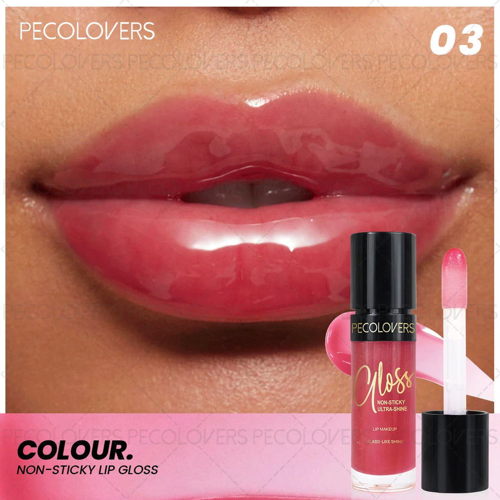 PECOLOVERS Tinted Lip Oil Gloss | Long-Lasting Moisture Tinted Lip Oil Gloss QXL 03