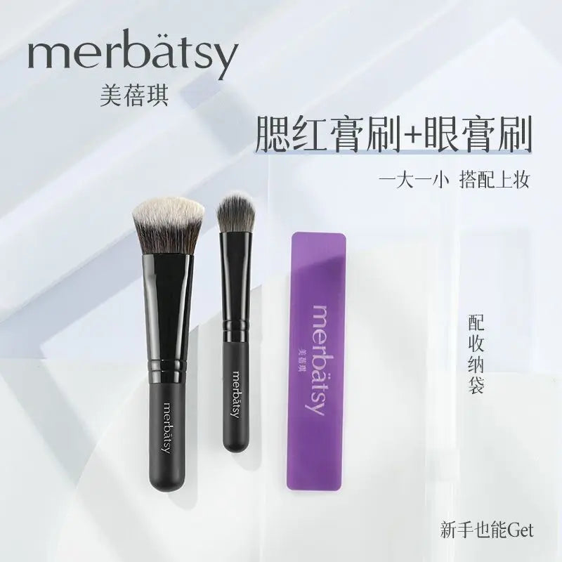 Mini Slope Eyeshadow & Concealer Brush | Blush Detail Tool Makeup Detail Brush QXL Blush and eye brushe