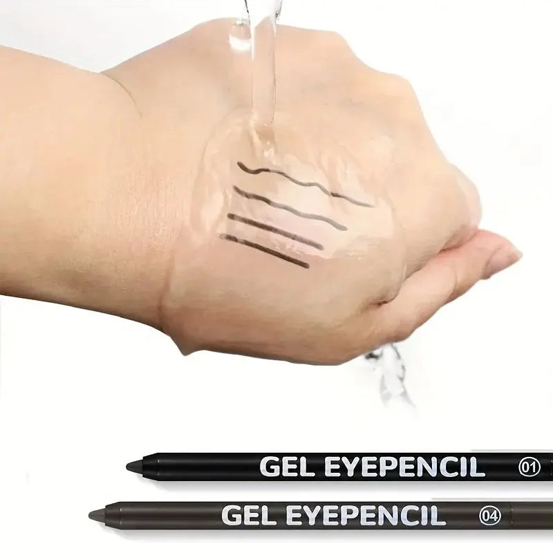 Waterproof Gel Eyeliner Pencil | Black & Brown Matte Long-Lasting Gel Eyeliner Pencil QXL