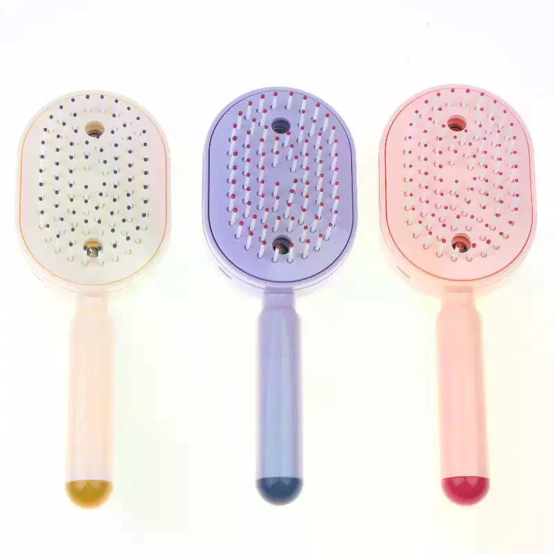 Self-Cleaning Scalp Massage Detangling Hairbrush | YOVIP Scalp Massage Hairbrush QXL