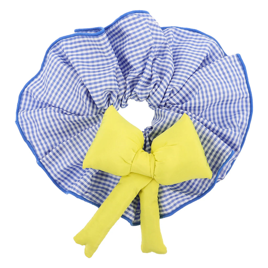 Large Ruffled Hair Scrunchie – Elastic Ponytail Holder for Women Hair Scrunchie QXL