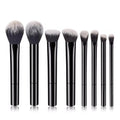 8-Piece Professional Makeup Brush Set | Synthetic Fiber Kit Makeup Brush Set QXL black