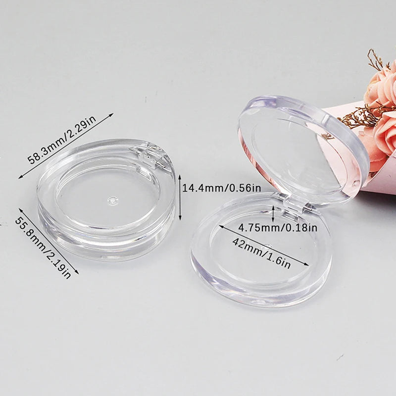 Empty Round Eyeshadow Blush Compact Case – DIY Travel Storage Cosmetic Storage Case QXL