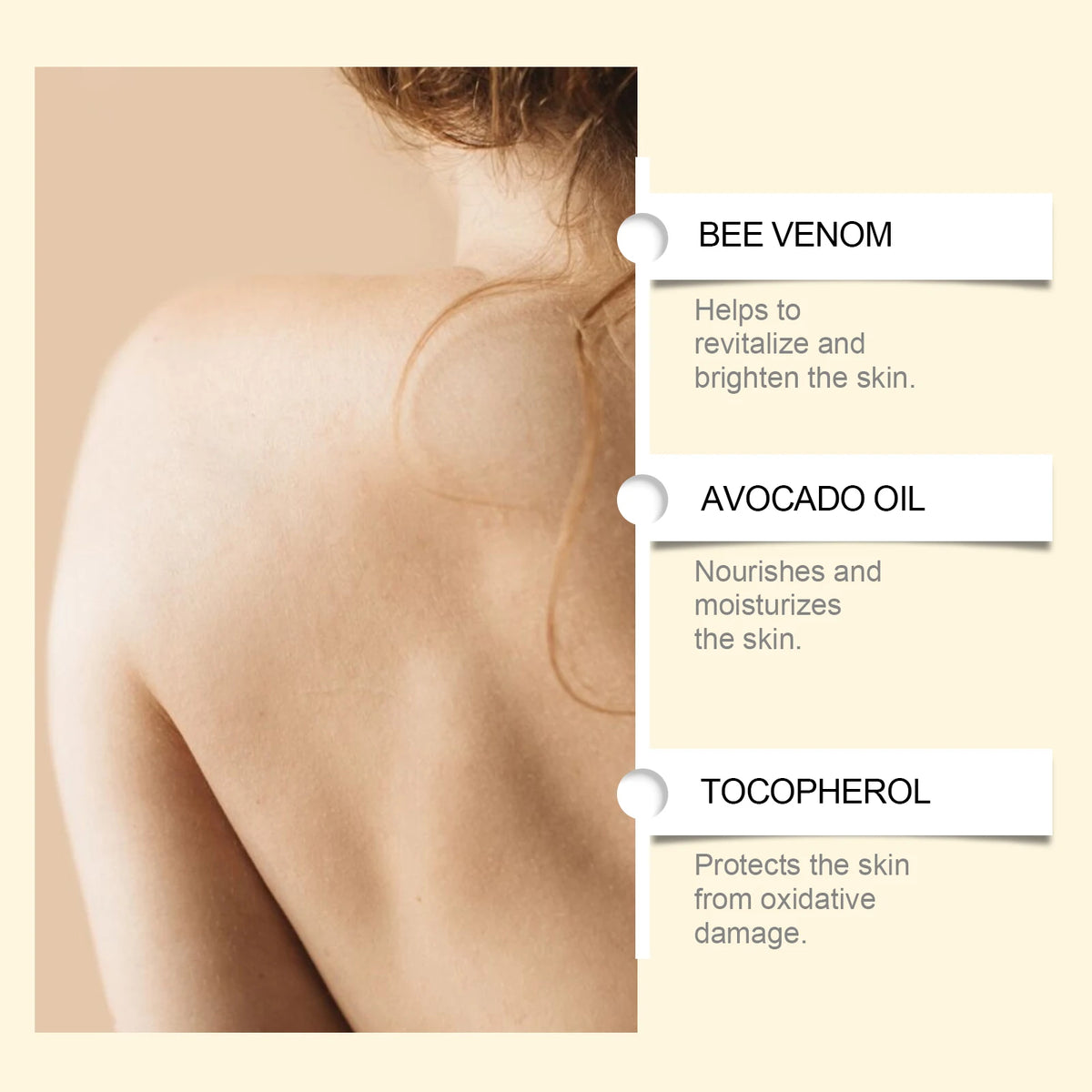 OceAura Bee Venom Body Cream | Brighten & Moisturize 100g Body Brightening Cream QXL