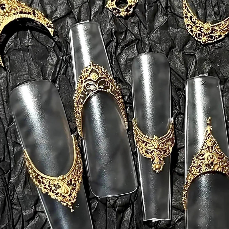 Baroque Silicone Nail Art Mold | 3D Relief Manicure Template Nail Art Mold QXL