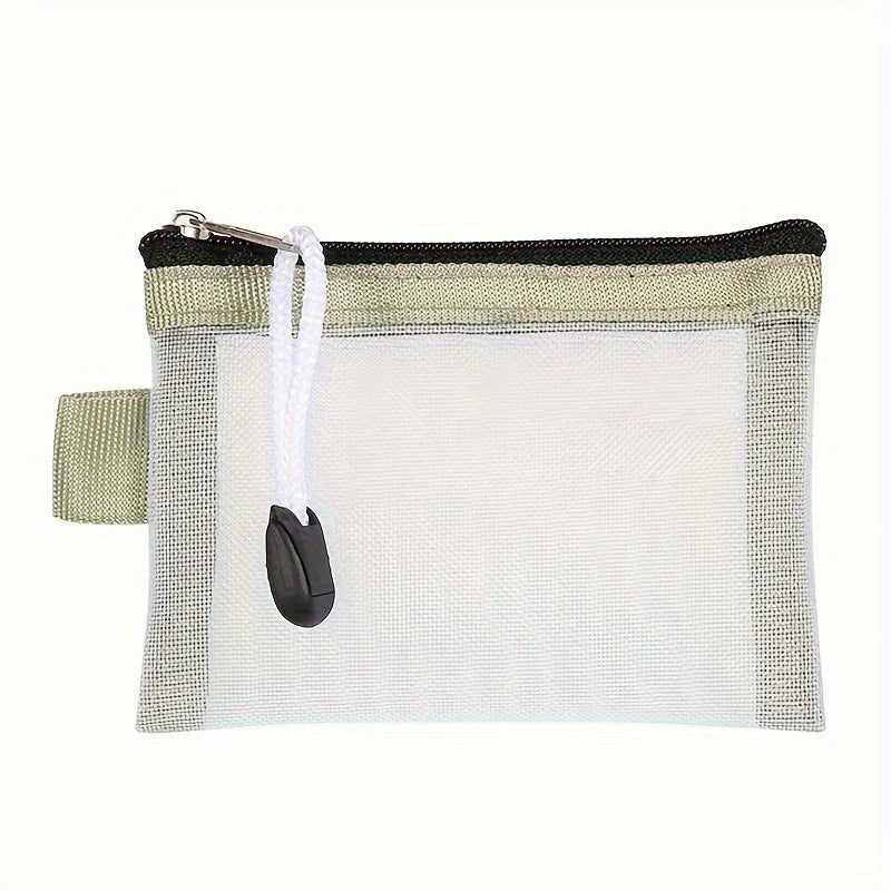 Mini Mesh Zipper Coin Purse | Portable Card & Wallet Bag Mini Coin Purse QXL