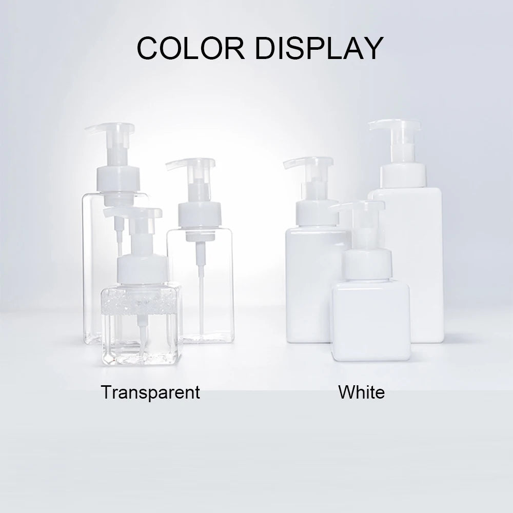 Foaming Soap Dispenser Pump Bottle | Clear Plastic 250–650ml Soap Dispenser Bottle QXL