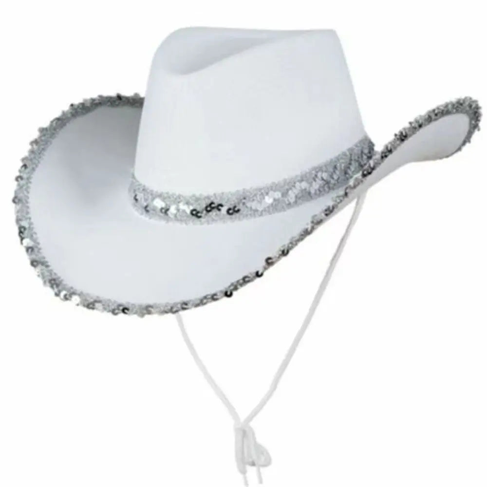 Sequin Cowgirl Hat | Bachelorette & Costume Party Sequin Cowgirl Hat QXL A