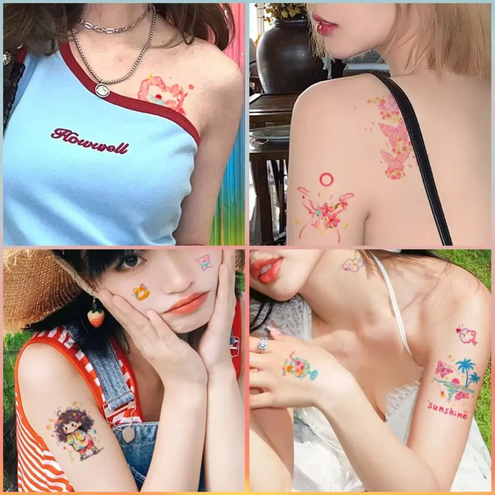 Butterfly Face Decal Temporary Tattoo Stickers | INS Style Temporary Face Sticker QXL