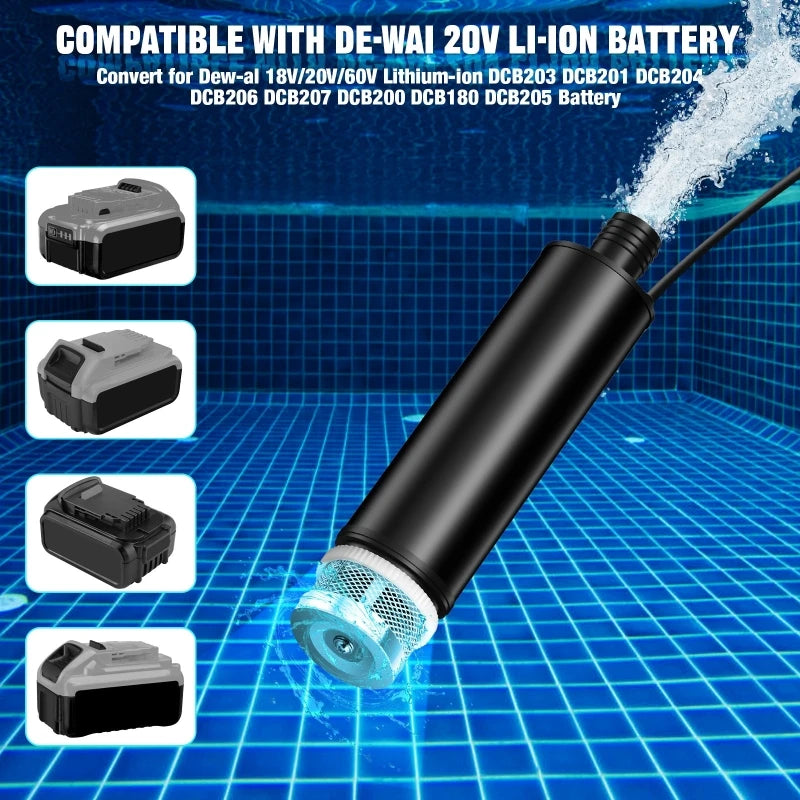 Cordless Submersible Pump | Makita 18V–20V Battery Compatible Submersible Water Pump QXL
