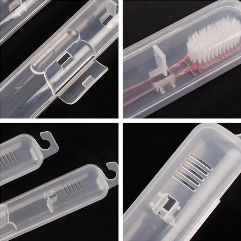 Transparent Travel Toothbrush Case | Portable PP Holder Box Toothbrush Travel Case QXL