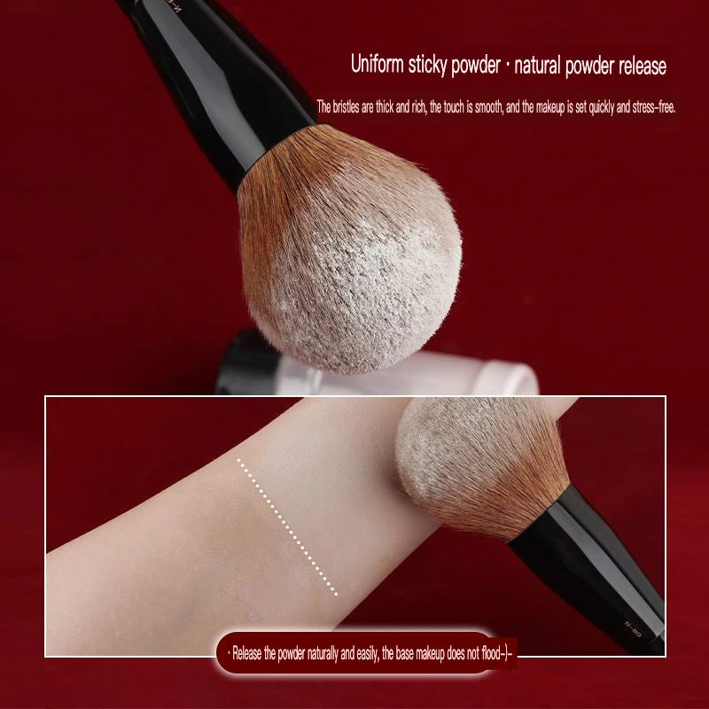Extra Large Fluffy Face Setting Powder Brush | Soft Ball Tip Face Powder Brush QXL